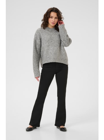 Kaffe Strickpullover KAlabis Baggy fit in Grey Melange