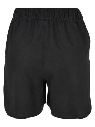Urban Classics Urban Classics Damen Ladies Linen Mixed Shorts in black