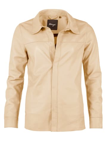Maze Lederhemd 42021102 in sand