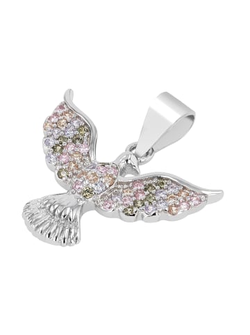 Adeliás Damen Anhänger aus 925 Silber mit Zirkonia in silber