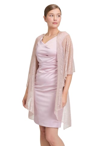 Vera Mont Cape im Glitzer-Look in Rosé/Silver