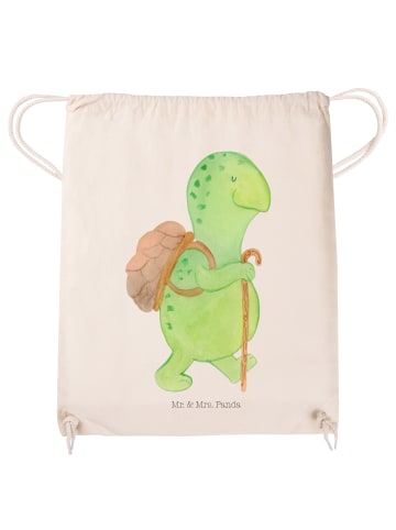 Mr. & Mrs. Panda Turnbeutel Schildkröte Wanderer ohne Spruch in Creme