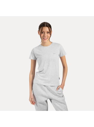 SMILODOX T-Shirt Laurena in Grau Melange