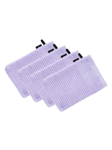 Vossen 4er Pack Waschhandschuh in iris