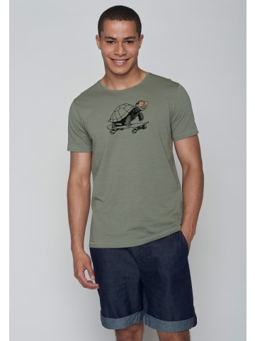 GreenBomb T-Shirt Animal Turtle Roll On in Oliv