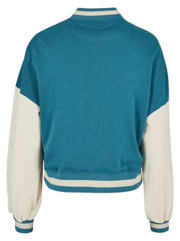 Urban Classics College Jackets in watergreen/whitesand