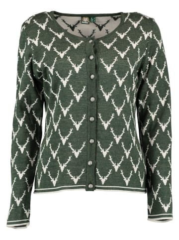 OS-Trachten Strickjacke Wilumi in oliv