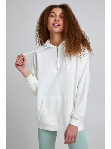 TheJoggConcept. Sweatshirt JCSAFINE HALFZIP HOODIE - 22800017  Kapuzenpullover mit Reißverschluss in Weiß