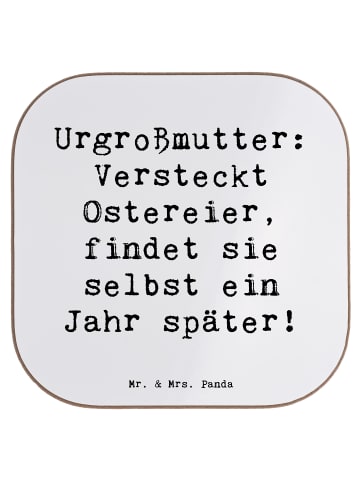 Mr. & Mrs. Panda Untersetzer Urgroßmutter Schätze mit Spruch in Weiß