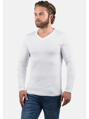 !SOLID Langarmshirt SDBasil in Weiß/Blau/Schwarz