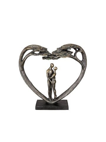 GILDE Skulptur Love Tree bronzefarben - (H) 31,5 cm