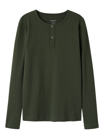 name it Oberteil mit langen Ärmeln in Kombu Green1