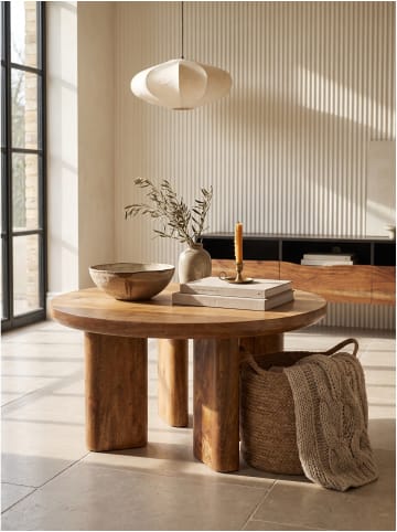 KADIMA DESIGN Couchtisch quadratisch, Massivholz, handgefertigt, Modern