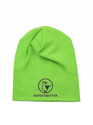 SCHIETWETTER Kinder Mütze "Schietwetter", Leichte Beanie in lime/navy