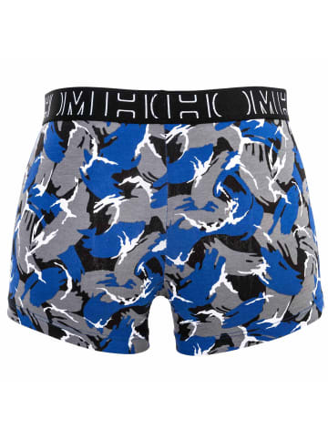 HOM Boxershort 2er Pack in Blau/Gemustert