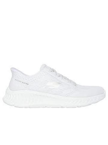 Skechers Damen- Schnürschuhe GO WALK NOW - KHLOE in weiss