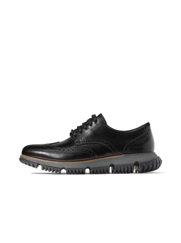 Cole Haan Schnürschuh 4.ZEROGRAND WINGTIP WINTER OXFORDS in BLACK GRAY PINSTRIPE WP