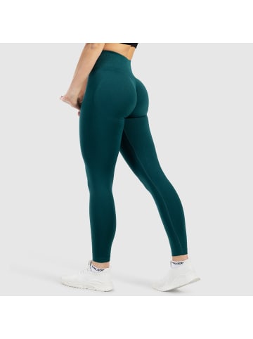 SMILODOX Leggings Shayla Scrunch in Dunkelgrün