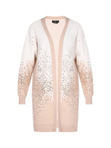 faina Damen Cardigan in Wollweiss Beige