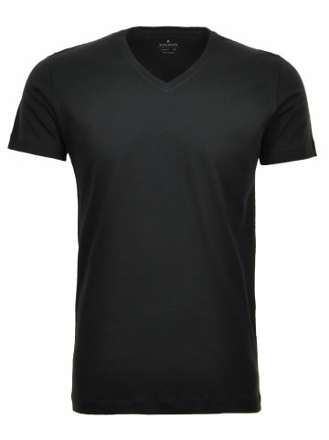 Ragman Rundhals T-Shirt für Herren in schwarz