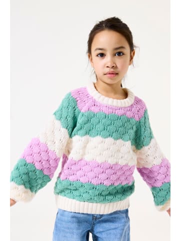 Garcia Strickpullover mit Blockstreifen in lilac rose
