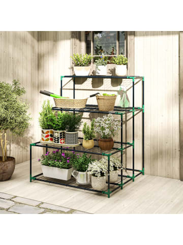 Outsunny Blumenständer in Dunkelgrün 94L x 84B x 110H cm