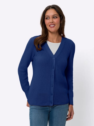 Sieh an! Strickjacke in royalblau