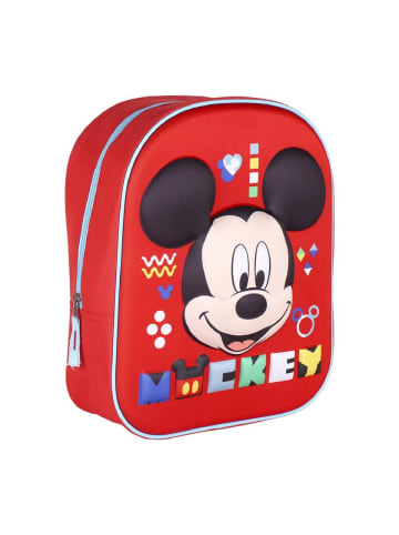 Disney Mickey Mouse 3D Rucksack Mickey Maus Freizeitrucksack in Rot