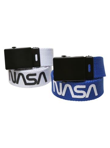 Mister Tee Belt in white/blue