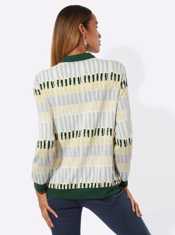 creation L Shirtjacke in ecru-moos-bedruckt