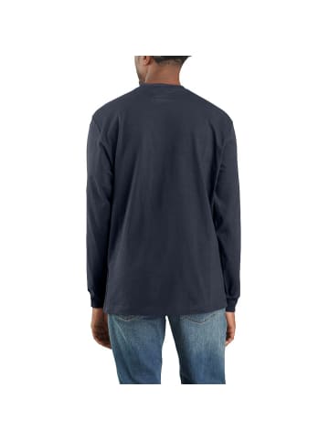 CARHARTT  Longsleeve "WW Pocket K126" in Blau