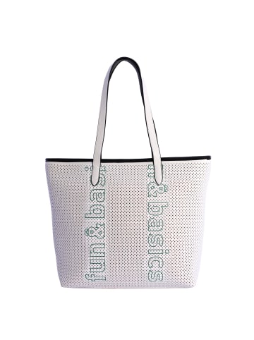 Fun&Basics Shopper Jessica (B)40 x (H)30 x (T)13 cm in Weiß