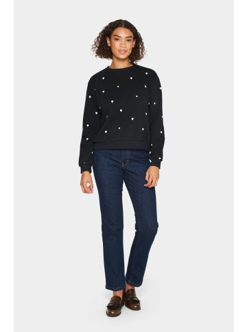 SAINT TROPEZ Sweatshirt DagnaSZ Casual fit in Black Ice Harts
