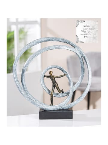GILDE Skulptur Liberation weiß - (H) 35 cm