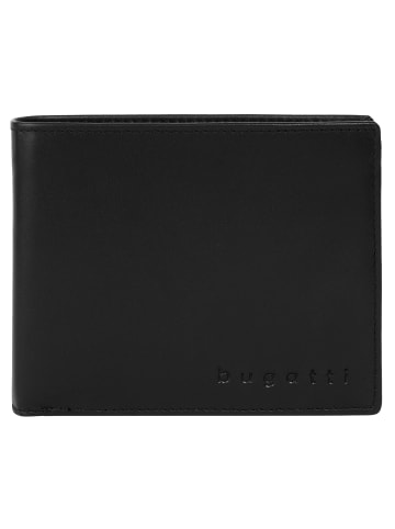 Bugatti Geldbörse SUPER SLIM RFID echt Leder in schwarz