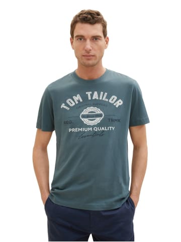 Tom Tailor T-Shirt LOGO in Grün