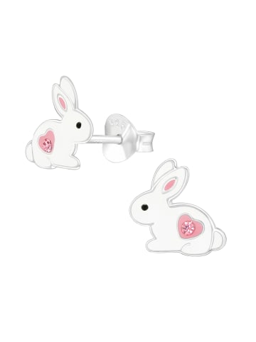 schmuck23 Silber-Ohrringe Hase 0,7 cm x 0,8 cm