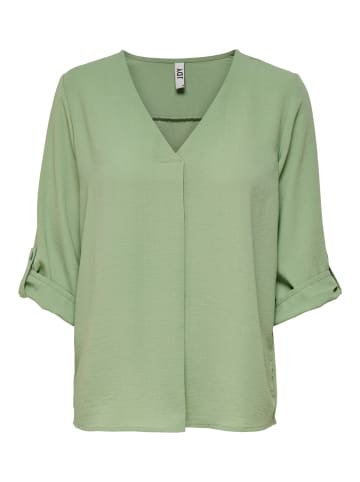 JACQUELINE de YONG Design Shirt TOP JDYDIVYA Freizeit Hemd V-Neck Bluse in Hellgrün