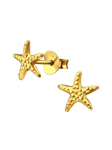 Alexander York Ohrringe, Ohrstecker SEESTERN in Gold aus 925 Sterling Silber, 2-tlg.