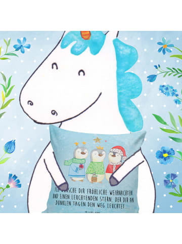 Mr. & Mrs. Panda kissen für sofa Winterzeit Heilige drei Könige ... in Eisblau