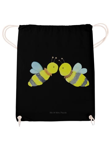 Mr. & Mrs. Panda Stoffbeutel Biene Liebe ohne Spruch in Schwarz