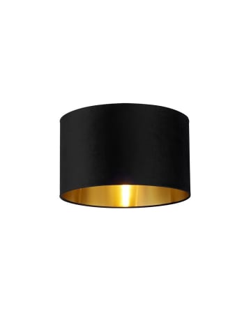 Licht-Erlebnisse Lampenschirm Ø 40 x (H)24 cm in Schwarz Gold