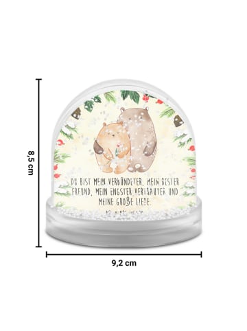 Mr. & Mrs. Panda glitzerkugel Bären Liebe mit Spruch in Naturpapier