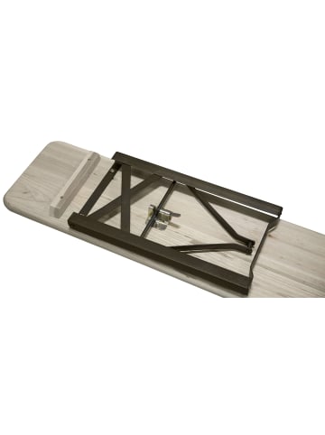 ebuy24 Picknicktisch Guniess Schwarz 60 x 200 cm