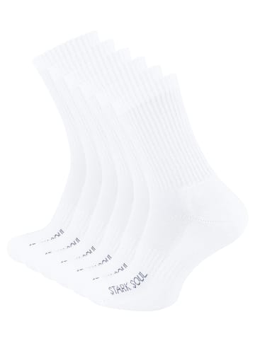 Stark Soul® Sportsocken 6 Paar, mit FROTTEESOHLE in weiss