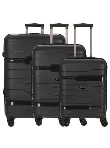 Check.In Memphis Trolley-Set 3tlg. (blau) in schwarz