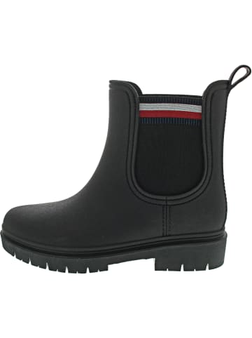 Tommy Hilfiger Rain Boot Ankle Elastic Gummistiefel Schwarz