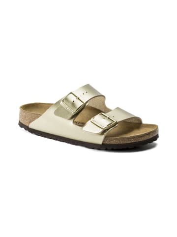 Birkenstock Pantoletten Arizona BF in Gold