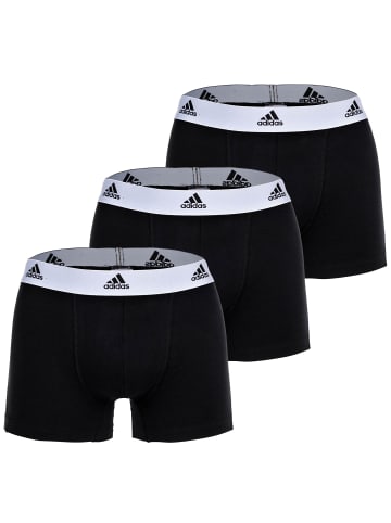 adidas Boxershort 3er Pack in Schwarz/Weiß