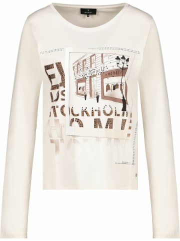 VIA APPIA Rundkragen Langarmshirt für Damen in beige